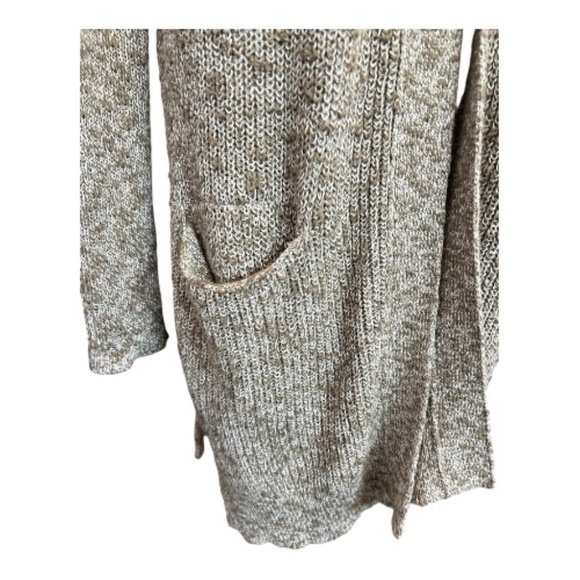 🧥 EUC BANANA REPUBLIC Women’s Olive Heather Drapey Pocket Long Cardigan | Size - Picture 2 of 9